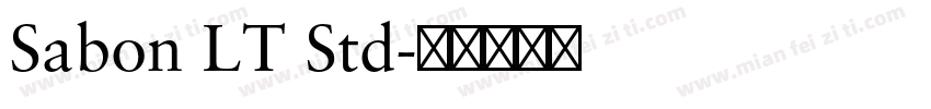 Sabon LT Std字体转换